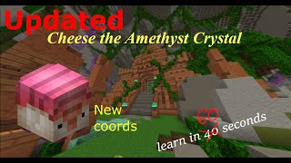 Updated! | How to cheese the amethyst crystal | Hypixel Skyblock