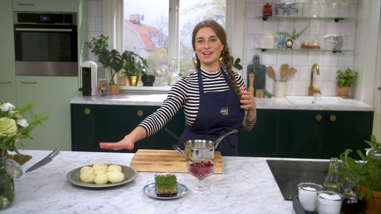 Kökets middag: Vegetariska kroppkakor med brynt smör och krasse - Köket