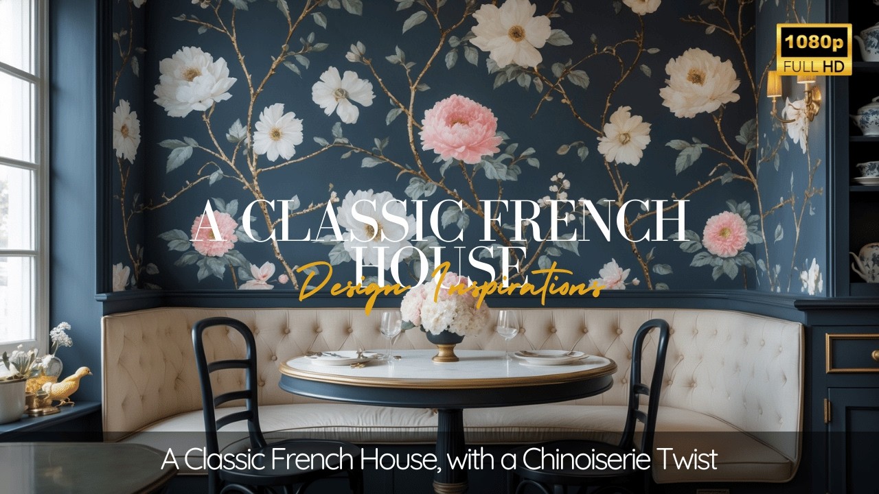 Классический французский дом с элементами китайского стиля.