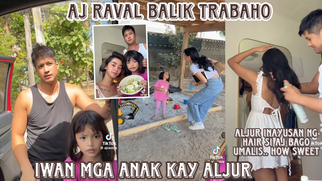 Aj Raval balik trabaho muna at iwan mga anak kay Aljur Abrenica sa Pampanga 🧡 aljur inayusan si Aj