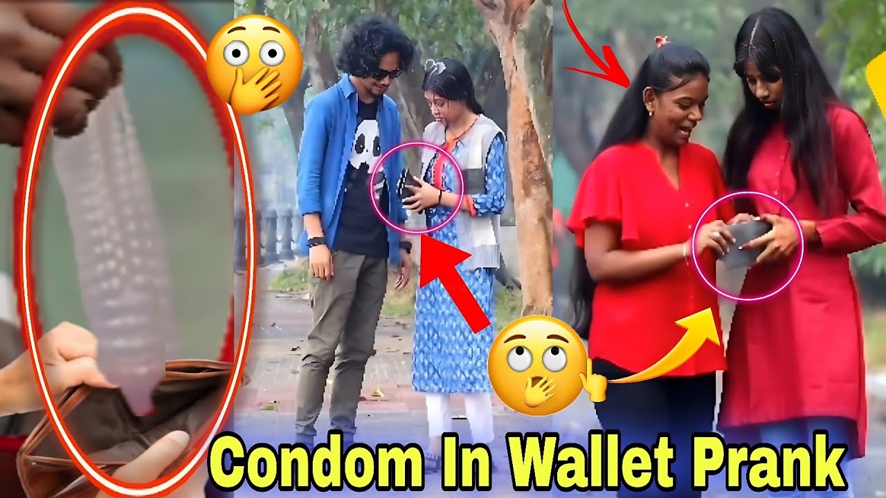 Condom In Wallet Prank 😂 On HOT Girls With A Twist || Condom Wallet Prank 2023 