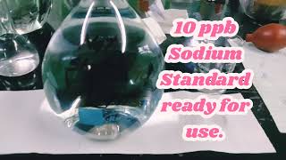 10 PPB  Na Sodium Standard Solution Preparation Na