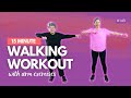 15 minute Walking Workout with arms | Walking for beginners, seniors Mp3 Song