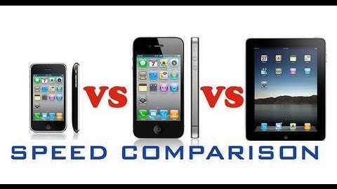 iPhone 4 vs iPad vs iPhone 3Gs - Speed Test
