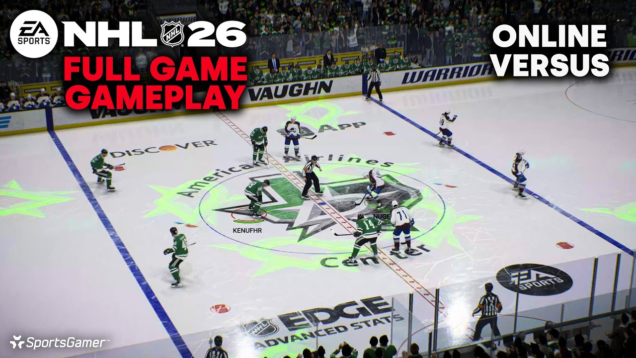 NHL 26 RAW 4K Gameplay Pt4: Avalanche vs Stars | Nuge vs KenuFHR (Game 3)