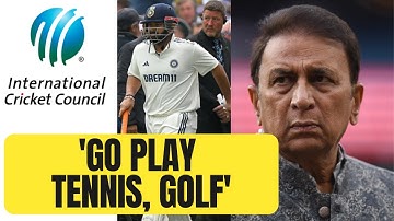 Sunil Gavaskar infuriated at ICC for spreading 