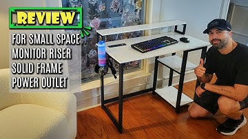 Enhance Productivity with GreenForest 40" Computer Desk - with USB & Power Outlet