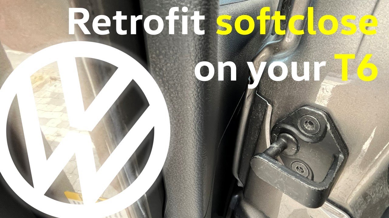 VW T6 soft close Zuziehhilfe retrofit on sliding door with Kufatec cable kit