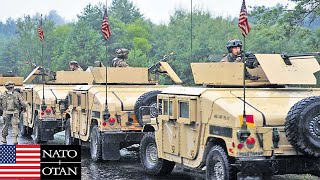 Hundreds of US Military Armored Vehicles Roll Through Roads In ESTONIA For Major NATO Exercise