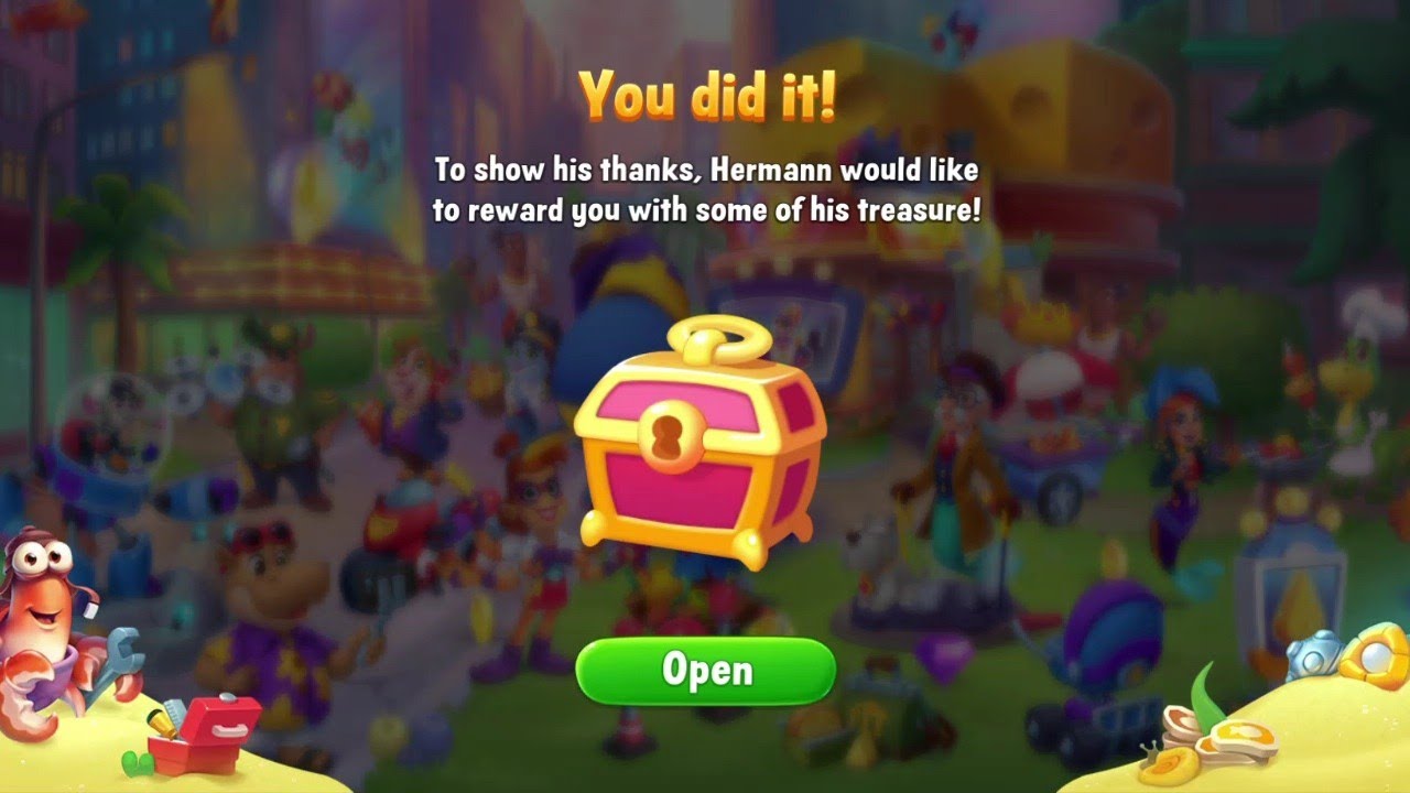 @Fishdom Herman's Bathyschape Broke Down Event Level 21 - 30, Final! Got Rewards 🎁