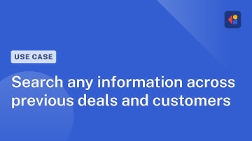 Search any information across previous deals and customers | Cassidy use case