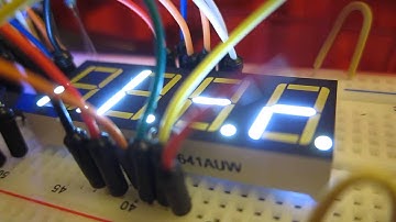 7-segment clock prototype