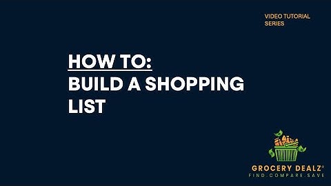 How to Create a Shopping List in Grocery Dealz | Stay Organized & Save More!