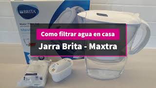 Como filtrar agua en casa con Jarra Brita Maxtra