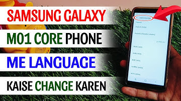 Samsung Galaxy M01 Core Phone Me Language Kaise Change Karen/Samsung Me Language Change Kaise Karen
