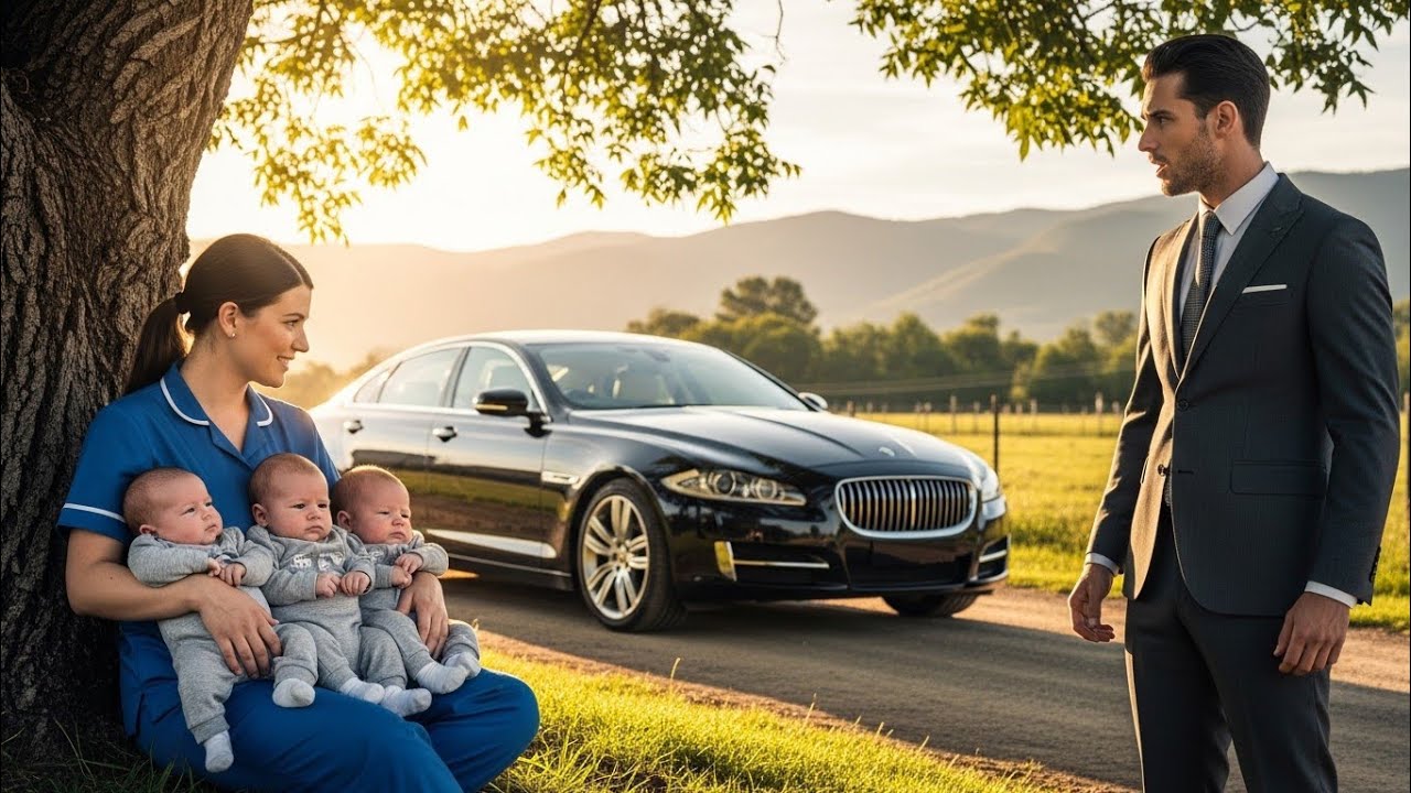 O EMPRESÁRIO PAROU NA ESTRADA… E ENCONTROU SUA FAXINEIRA COM SEUS FILHOS SEM NENHUMA EXPLICAÇÃO