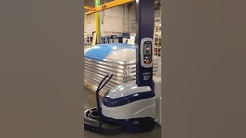 Đóng gói hàng hóa cồng kềnh trên pallet bằng robot đóng gói tự động ROBOPAC ROBOT S7