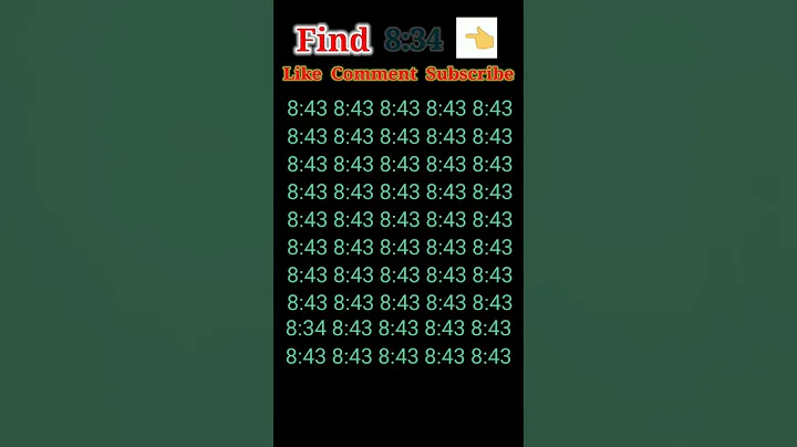 Find 8:34 #shorts #iqtest #viral #youtubeshorts #trending