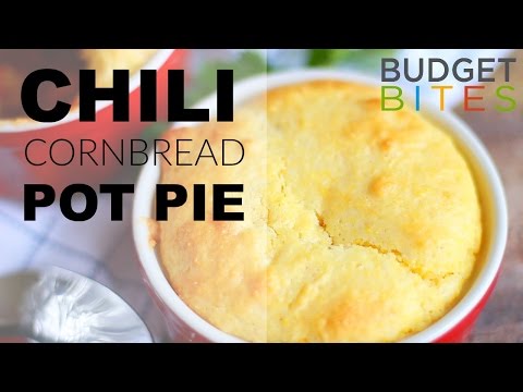 2 Step Chili Cornbread Pot Pies | Budget Bites