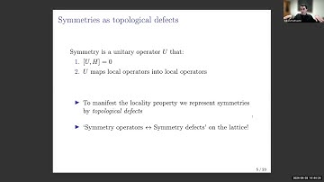 Sahand Seifnashri: Anomalies and Non-invertible Symmetries on the Lattice