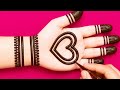 New heart shape mehndi design | front hand easy latest mehndi design | mehndi design for beginners 