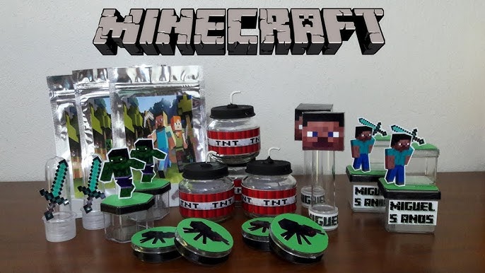 Minecraft - Kit digital gratuito - Inspire sua Festa ®  Mine craft party,  Kit festa minecraft, Coisas do minecraft