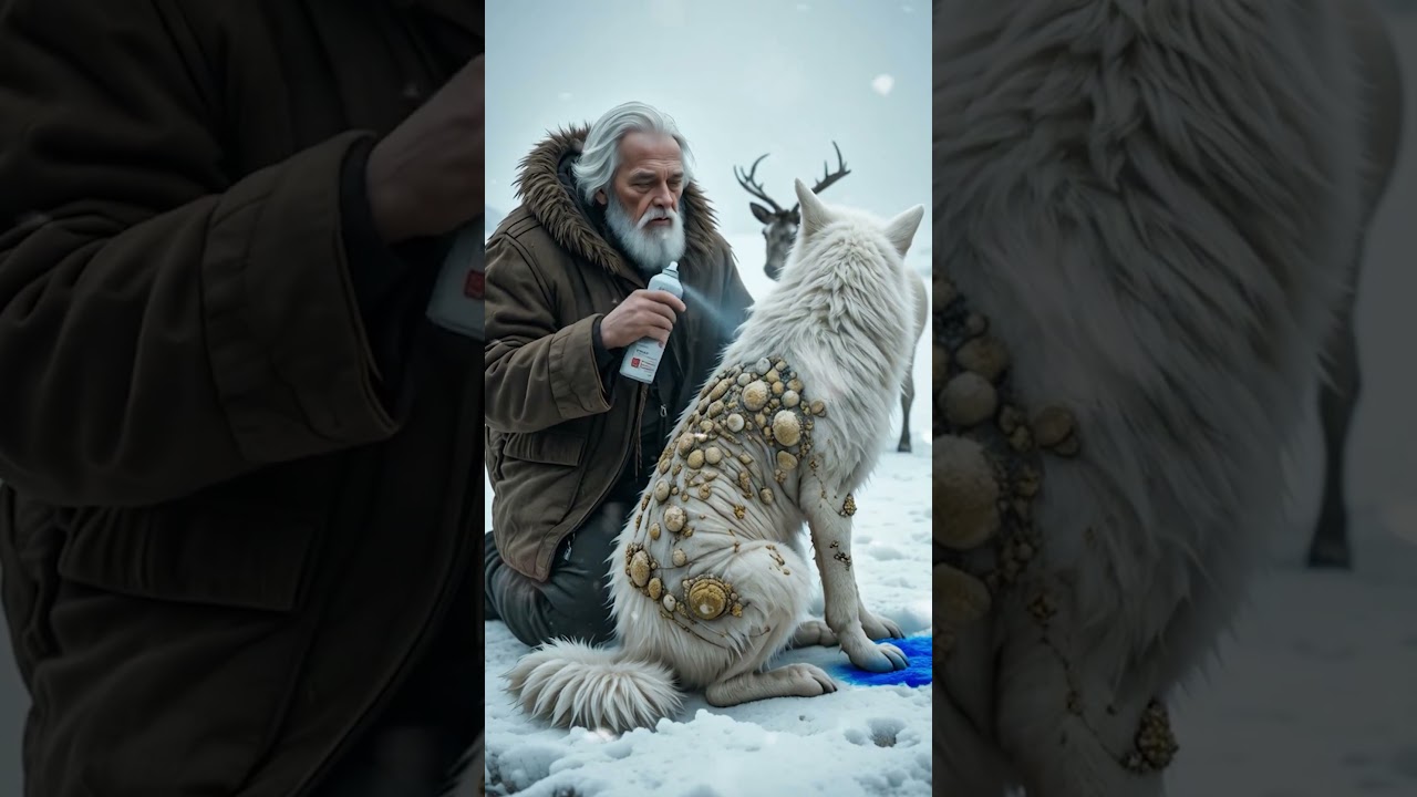 The Unlikeliest Rescue- A Reindeer, a Fisherman, and a Wolf in Need  | Relaxing ASMR & Nature Sounds