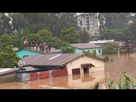 Addis Ababa Heavy Rain The Snow On The Streets
