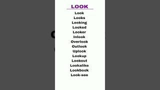 "Look" word #english #englishgrammar #englishlearning #grammartips #WordToSentence