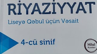 Deyanet Riyaziyyat 4 Cü Sinif Test 1