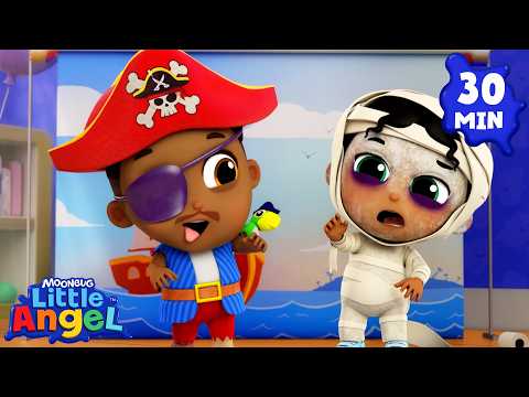 Which Halloween Costume Is The Best At School? | Fun Sing Along Songs by @LittleAngel Playtime