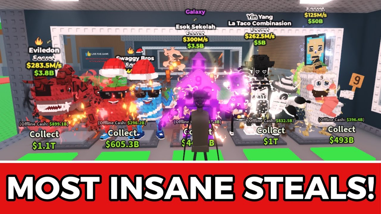 STEALING SUPER RARE BRAINROTS! MOST CRAZY VIDEO! Steal a Brainrot ROBLOX!