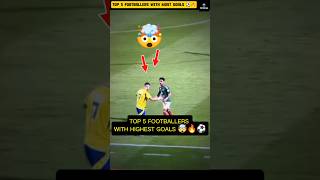 🤯 Most Goals in Football History – Top 5 Legends 🐐⚽ #shorts