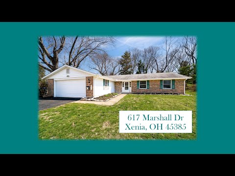 617 Marshall Dr, Xenia, OH home video tour