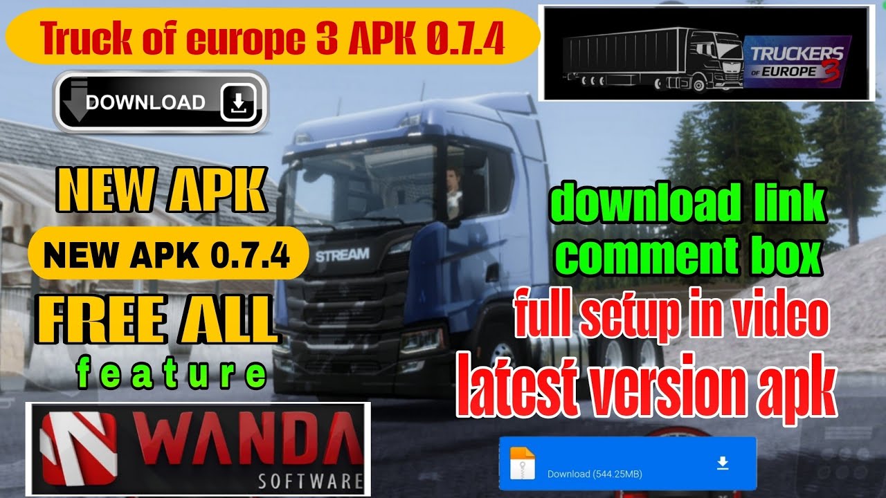 Truckers of Europe 3 Mod APK 0.7.4 | Truckers Europe 3 All PREE APK 0.7.4 | install detail in video