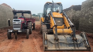 Jcb 3dx Xpert Machine Loading Mud Tractor