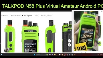 TALKPOD N58 Plus Virtual Amateur Android POC