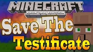 Minecraft Xbox 360: Save the Testificate Parkour Race map w/Download