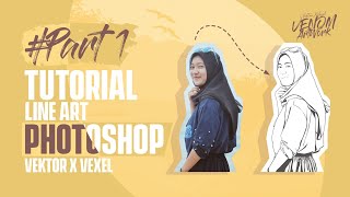 Tutorial Vector Vexel Simpel Part1 (Line Art) | PHOTOSHOP