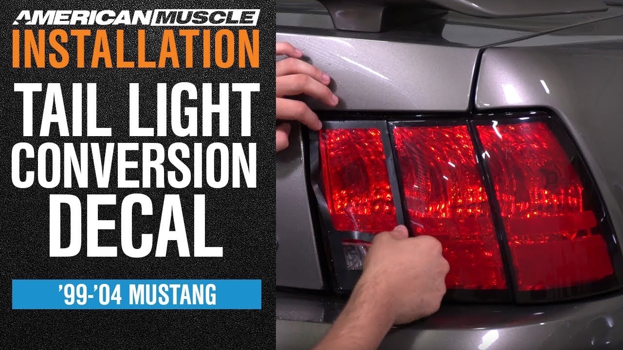 Install 1999-2004 Mustang American Muscle Graphics Tail Light Conversion Decal