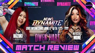 HAZUKI VS MERCEDES MONE REVIEW: AEW Owen Hart Tournament 2026 Semifinals Match