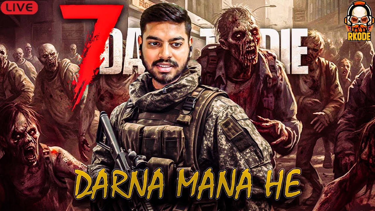 ZOMBIES MEIN AGAR DUM HAI TOH HUME ROK KE DIKHAO | 7 DAYS TO DIE LIVE GAMEPLAY DAY 12 | RKODE GAMING