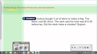 3-2: Estimating Decimal Products & Quotients