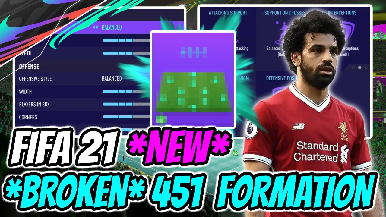 THE *NEW* MOST  PERFECT FORMATION IN FUT 21 | 451 CUSTOM TACTICS/INSTRUCTIONS!!