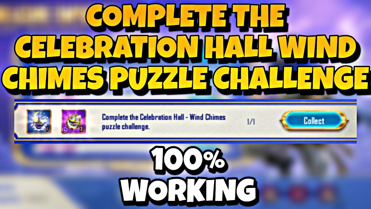 COMPLETE THE CELEBRATION HALL WIND CHIMES PUZZLE CHALLENGE YouTube