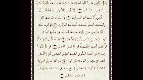 ( الشيخ عبد الباسط محمد عبد الصمد ){ تلاوة نادرة  }《 من آخر سورة الحشر و القدر 》