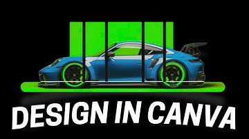 Design This Stunning Car Poster in CANVA | Canva Tutorial for Beginners | Car Poster Design in CANVA