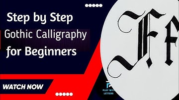Calligraphy Lesson: Part 6 | Gothic Calligraphy tutorial 🔥