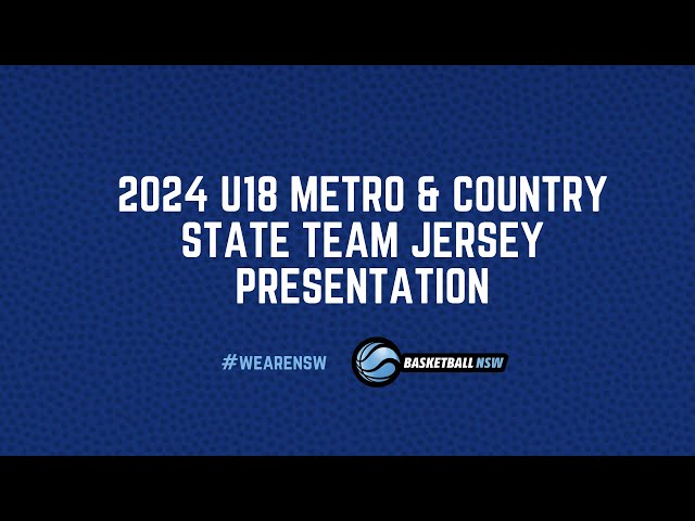 2024 U18 Metro v Country Jersey Presentation