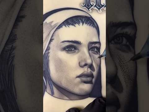 TATTOO Como Hacer Sombras en Piel Sintética // Practice // Tatuaje Practica // #youtubeshort #short